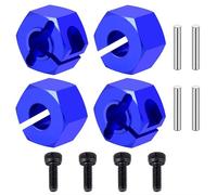 Piezas Ricambi RC Para Traxxas Para Mini Para Maxx 2S 1/16 Hexagonales Para Llantas De Aleación Aluminio Piezas Mejora Para Coches RC Accesorios De Reparación Modificados(Blue)