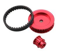 Piezas Ricambi RC Para Traxxas Para Trx4 Para Trx6 1/10 Piezas Bricolaje Para Transmisión Por Correa Sistema Engranajes 12T Y 30T Para Coches RC Crawler(Red)