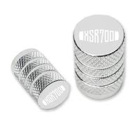 Piezas Tapa válvula Tapón Válvula Universal Antipolvo Motocicleta para Yamaha XSR700 XSR 700 XSR-700 Todo El Año(Silver)