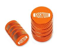 Piezas Tapa válvula Tapón Válvula Universal Antipolvo Motocicleta para Yamaha XSR700 XSR 700 XSR-700 Todo El Año(Orange)