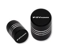 Piezas Tapa válvula Tapón Válvula Universal Antipolvo Neumático Motocicleta para Suzuki V-Strom V Strom DL650 DL 650 Vstrom XT 2011 2012 2013 2014 2015-2023(Black3)
