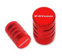 Piezas Tapa válvula Tapón Válvula Universal Antipolvo Neumático Motocicleta para Suzuki V-Strom V Strom DL650 DL 650 Vstrom XT 2011 2012 2013 2014 2015-2023(Red2)