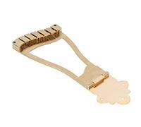 Piezas Traseras de Guitarra Eléctrica, Cuerpo Hueco de Repuesto de Pieza Trasera de Puente con Tornillos para Jazz para Instrumento Musical(oro)