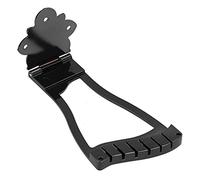 Piezas Traseras de Guitarra, Piezas de Accesorios Reemplazo de Pieza Trasera de Puente de Cuerpo Hueco de Metal Abierto para Jazz para Instrumento Musical(negro)