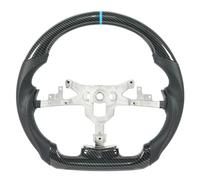 Piezas volante coche Compatible Con Chevrolet Para Corvette C6 Z06 Zr1 2006-2011 Volante PU Perforado Fibra Carbono Hydro Print(Blue stipe)