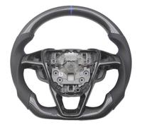 Piezas volante coche Compatible Con Ford Para Mondeo MK5 2014 2015 2016 2017 2018 2019 2020 Reemplazo Automóvil Volante Fibra Carbono PU(No Paddles)