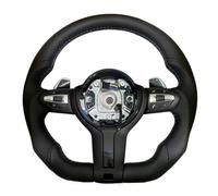 Piezas volante coche Compatible Con Para F30 F31 F32 F33 F34 F36 F01 F12 F13 M3 Para M5 F10 F11 F20 F21 F22 F25 Conjunto Volante PU Paletas Anchas Para Automóvil(M3 Black No Heating)