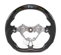 Piezas volante coche Compatible Con Subaru Para BRZ ZC6 ZD8 2016 2017 2018 2019 2020 Fibra Carbono Perforado PU Forma D Fondo Plano Piezas Automóvil Volante