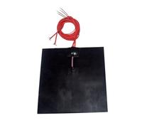 Piezas y accesorios para impresoras 3D Cama térmica for impresora 3D, calentador de Caucho Silicona 500x500mm, color naranja/negro, 1000W, almohadilla calefactora eléctrica