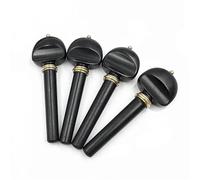 Piezas Y Accesorios Para Violín 1 Juego De 4 Clavijas Profesionales Para Violín Amantes De La Música Con Latón Bonita Decoración Y Melodía(Ebony)