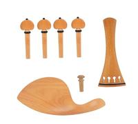 Piezas Y Accesorios Para Violín Kit De Violín Cordal Clavijas Afinación Barbilla Palisandro Clásico Pulido Apto Para 4/4 Accesorios