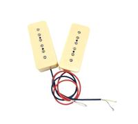 Piezas Y Repuestos Para Guitarras Eléctricas 2 Pastillas Para Puente De Mástil De Guitarra Eléctrica Espaciado Entre Polos De 50 Mm/52 Mm Para Accesorios De Guitarra Eléctrica(Yellow)