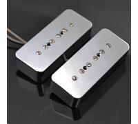 Piezas Y Repuestos Para Guitarras Eléctricas Pastilla De Guitarra Eléctrica Pastilla De Caja De Jabón Pastilla De Guitarra Eléctrica Imán Alnico5(Silver)