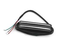Piezas Y Repuestos Para Guitarras Eléctricas Pastilla Humbucker Mini De Doble Bobina De Hoja Doble Alnico 5 Multicolor De 9 Quilates Para Piezas De Guitarra Eléctrica De Tamaño Único ST(Black 3)