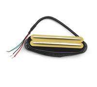 Piezas Y Repuestos Para Guitarras Eléctricas Pastilla Humbucker Mini De Doble Bobina De Hoja Doble Alnico 5 Multicolor De 9 Quilates Para Piezas De Guitarra Eléctrica De Tamaño Único ST(Yellow 2)