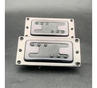 Piezas Y Repuestos Para Guitarras Eléctricas Pastilla Humbucker Para Guitarra Eléctrica De 6 Orificios Y Dos Líneas Estilo Mini Para Mástil Y Puente Color Negro(Set)