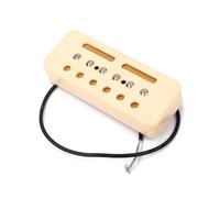 Piezas Y Repuestos Para Guitarras Eléctricas Pastillas De Jabón De Bobina Simple De 2 Piezas Para Piezas De Guitarra Eléctrica LP Gb Con Orificio De 50 Mm/52 Mm(Yellow)