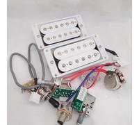 Piezas Y Repuestos Para Guitarras Eléctricas Pastillas Humbucker Para Guitarra Eléctrica 4C Blancas Con Arnés De Cableado Push-Pull 2V2T/2V1T Accesorios Para Guitarra SD(2V1T)