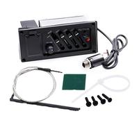 PiezoeléCtrica Ecualizador de 4 Bandas para EQ-7545R Preamplificador Preamplificador de Guitarra AcúStica Sintonizador de Amplificador
