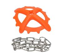 Pig Chew Toy - Livestock Play Tool, Swine Weaning Device | 260 g | High Strength Iron Chain Attachment Heavy Duty Enrichment Prop Hanging Animal Pacifier Boredom Breaker With Metal Link for Farm