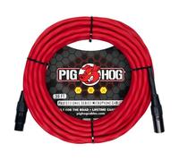 Pig Hog Cable de micrófono de la serie hexagonal, color rojo manzana caramelo, 30 pies