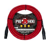 Pig Hog Cable de micrófono de la serie hexagonal, rojo manzana dulce, 20 pies