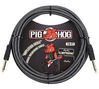 Pig Hog PCH10AG Cable de instrumento de guitarra amplificador de 1/4" a 1/4", 10 pies