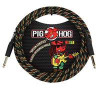 Pig Hog pch10ra "diseño de rayas Rasta cable para instrumento