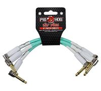 Pig Hog phlil Lil cerdos 1/4 "a 1/4" ángulo recto 6 pulgadas Patch Cables - 4 unidades