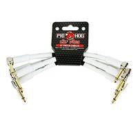 Pig Hog phlil Lil cerdos 1/4 "a 1/4" ángulo recto 6 pulgadas Patch Cables - 4 unidades