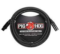 Pig Hog PHM10 - Cable de micrófono de grado turístico de 8 mm, XLR de 10 pies, paquete de 2, altavoz