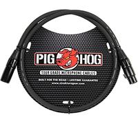 Pig Hog phm3 8 mm de alto rendimiento Cable de micrófono XLR, 3 pies