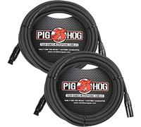 Pig Hog PHM50 Series - Cables de micrófono XLR de 50 pies, paquete de 2
