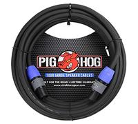 Pig Hog PHSC100SPK - Cable de altavoz speakON de alto rendimiento, calibre 14, 9,2 mm, 100 pies, color negro