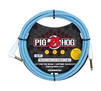 Pig Hog PHSH10DBR - Cable silencioso de la serie hexagonal, azul Daphne, 10 pies