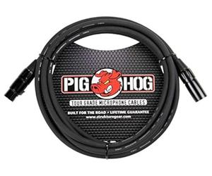 Pig Hog PIGHOG 10' Thick XLR Mic Cable 3m Negro Cable de Audio
