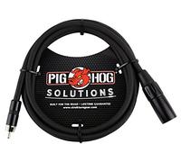 Pig Hog PX-XMR06 XLR to RCA Adaptor Cable, 6 Feet 1.8m Negro cable de audio