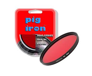 Pig Iron Filtro rojo R1 Pro. Mejora de contraste para fotografía en blanco y negro. Filtro de lente de cámara de efectos especiales. (67 mm)
