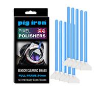 Pig Iron PIPP24 Pulidora de píxeles, hisopos de limpieza con sensor profesional para cámaras sin espejo y DSLR de marco completo, paquete de diez hisopos de 24 mm