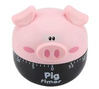 Pig Kitchen Timer Cute Cartoon Temporizador de Cocina cronómetro de Cocina en Forma de Cerdo Mecánicos Contadores para Cocinar Herramienta de Tiempo Animados Manual Temporizador(Rosado)