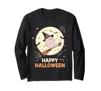 Pig Witch Candy Spooky Ghost Piglet Farmer Halloween Costume Manga Larga
