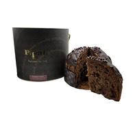 Pigato - Panettone artesanal con cereza Marostica IGP y chocolate negro 88% Maracaibo de origen único, fermentación natural, 750 g, dulce gourmet, mejores panettones italianos