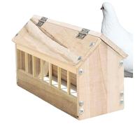 Pigeon Alimentador, Poultry Trough Dish, Wooden Food Dispenser, Thick Build, Backyard Poultry Trough, Less Waste, Chicken Duck Quail Feed Container, Sturdy Paulownia Wood Design
