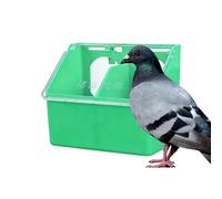 Pigeon Feeding Box - Dispensador de doble orificio para cuidado de pobreza, ABS con tamaño compacto, fácil acceso a alimentos para parakeet parrot, pollo, exterior, interior y jardín trasero
