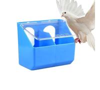 Pigeon Feeding Box - Dispensador de doble orificio para cuidado de pobreza, ABS con tamaño compacto, fácil acceso a alimentos para parakeet parrot, pollo, exterior, interior y jardín trasero