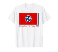 Pigeon Forge, Recuerdo de la Bandera de Estados Unidos de Tennessee Camiseta