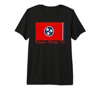 Pigeon Forge, Recuerdo de la Bandera de Estados Unidos de Tennessee Camiseta Premium