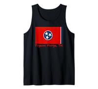 Pigeon Forge, Recuerdo de la Bandera de Estados Unidos de Tennessee Camiseta sin Mangas