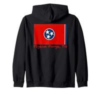 Pigeon Forge, Recuerdo de la Bandera de Estados Unidos de Tennessee Sudadera con Capucha