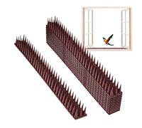 Pigeon Spikes, Anti Climb Fence Spikes, Pressure Abs Build, Cuttable Easy Install Design, Outdoor Indoor Yard Balcony Use, 10.5x4.7x43.5cm/4.13x1.85x17.13 Inches, Gray, 12 Piece